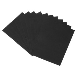 MECCANIXITY 100PCS Black Color Cardstock, 8" x 6" Origami Cardstock Paper Sheets for Printing, DIY Drawing, Art Crafts Supplies