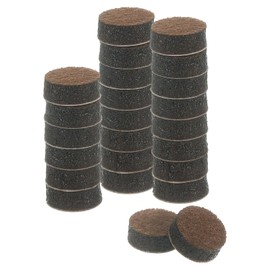 uxcell Furniture Pads, 24Pcs 0.5" - Round Self Adhesive Felt Furniture Pads, Floor Protectors for Furniture Feet Chairs Legs Hardwood Floors (Brown)