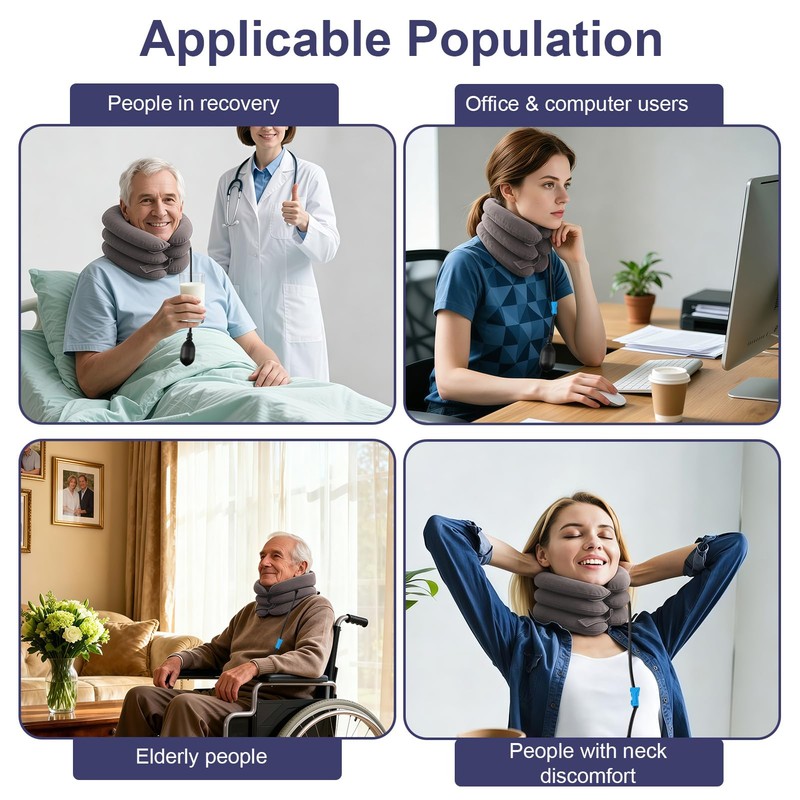 MSMXCS Neck Stretcher Cervical Traction Device for Neck Pain Relief
