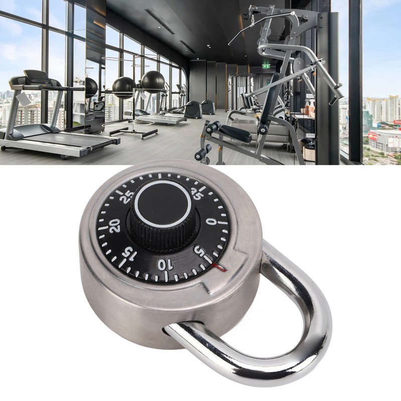 Dial Combination Lock Heat Treatment Hardened Steel Security Waterproof for