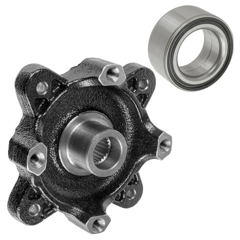 Caltric Front Wheel Hub And Ball Bearing for Polaris Ranger
