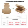 Corrugated Cardboard Shipping Boxes, 150x150x50mm (6"x6"x2") Small Parcel Boxes, Packaging