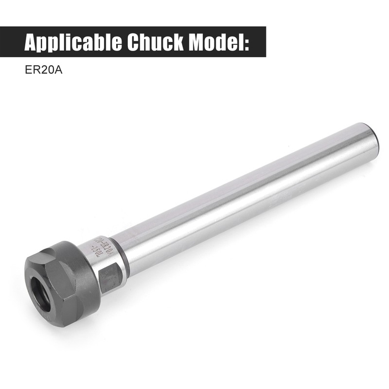 ER20A-150L Straight Shank Collet Chuck Holder Extension Rod CNC Lathe