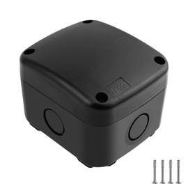Waterproof Junction Box,Nineleaf IP66 Weatherproof Electrical Project Boxes,3.3X 2.8 x 2.3 inch,Universal Electrical PVC/ABS Plastic Project Enclosure Box,Black