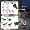QOFOWIN AC110-250V 20A Waterproof Remote Control Switch Socket Suit,164ft Remote