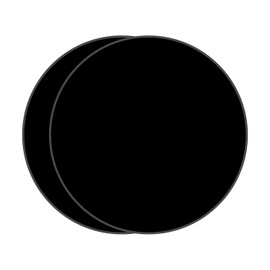 DARENYI 2 Pack Round Acrylic/Plexiglass Sheets, 12 Inch Black Acrylic Boards 0.04 Inch Thick Blank Plexiglass Discs Circle Plastic Sheets for DIY Craft Signs Painting