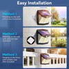 CLAONER Solar Lights Outdoor, [128 LED/6 Packs] Solar Motion Sensor