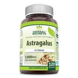 Herbal Secrets Astragalus Astragalus 1000 Mg Capsules