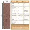 Vintage Brown/Red Faux Brick Wall Tiles, 2 Pieces 3D Thin