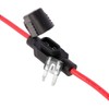 AMPIRE XSM1.0 Fuse Holder 1mm², 2A Mini Fuse, Waterproof, Plastic,