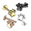 Pierced Owl 16GA G23 Implant Grade Titanium Paw Print Top