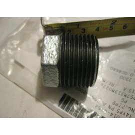 REPUBLIC  New Hex Bushing Pipe Reducer 1" x 3/8" Galvanized Iron NPT