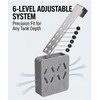 Toilet Tank Tablet Holder,Adjustable Holder-Hanging Bleach Tablet Bracket with 6