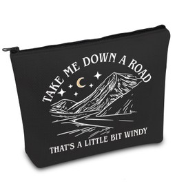 Singer Lyrics Gift Country Music Lover Makeup Bag Driver Western Gift Singer Fans Makeup Bag Cowgirl Gift (bit Windy CA)