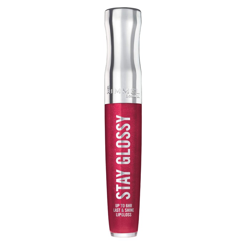 Rimmel Stay Glossy 6HR Lip Gloss, Grind Time, 0.18 Fl