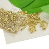 BGTXINGI 1200pcs 6 Kinds M2 M2.5 Gold-Plate Carbon Steel Flat
