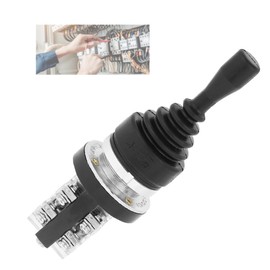 Momentary Joystick Switch, 4NO Spring Return 4 Position Joystick IP55 Momentary Type Joystick Switch Replacement for HKAI41Z04 Joystick Switch Monolever Replacement for Magnetic Starter, Relay