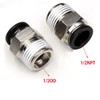CEKER Push to Connect Air Fittings Male Straight PC 1/2"