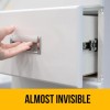 Vellax Premium Cabinet Door Bumpers – 128 Pcs Clear Self-Adhesive