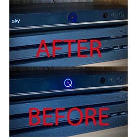 3X Sky Q TV Box Light Dimmer Vinyl Decal Stickers - Cover Up & Dim Down That Bright Light On Your Sky Q Box - EPIC MODZ
