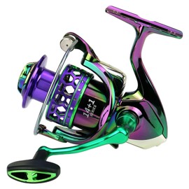 Fishing Spin Reel,Spin Reel Saltwater - Gear Ratio Wheel Baitcasting Spinner for Adventures Inshore Catfish Catfishing Trout Bass