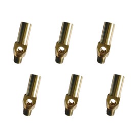 DuraSteel Propane Gas Jet Burner Tips - 6 Pcs Replacement Jet Burner Nozzles for Propane Gas - Compatible with Cast Iron Burner Oven & Stove - Good for Outdoor Cooking, BBQ, Grill