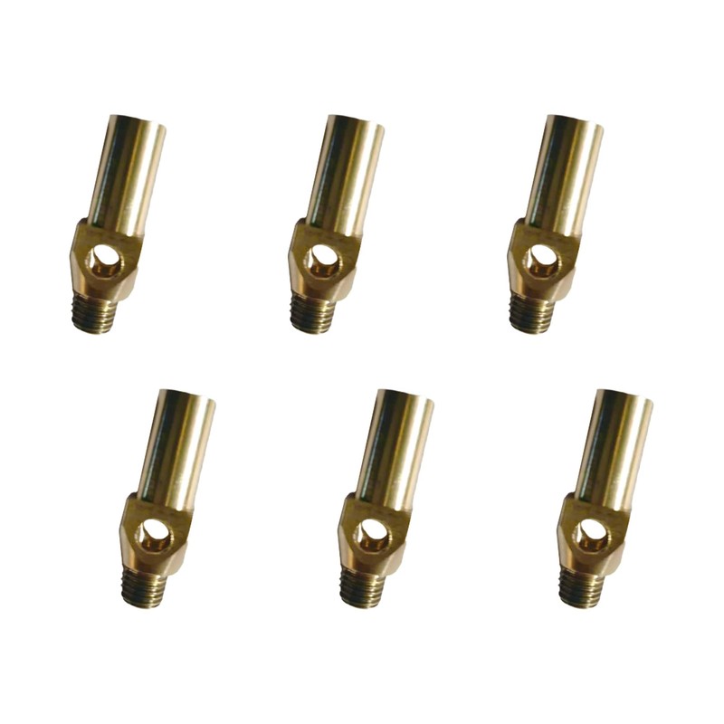 DuraSteel Propane Gas Jet Burner Tips - 6 Pcs Replacement