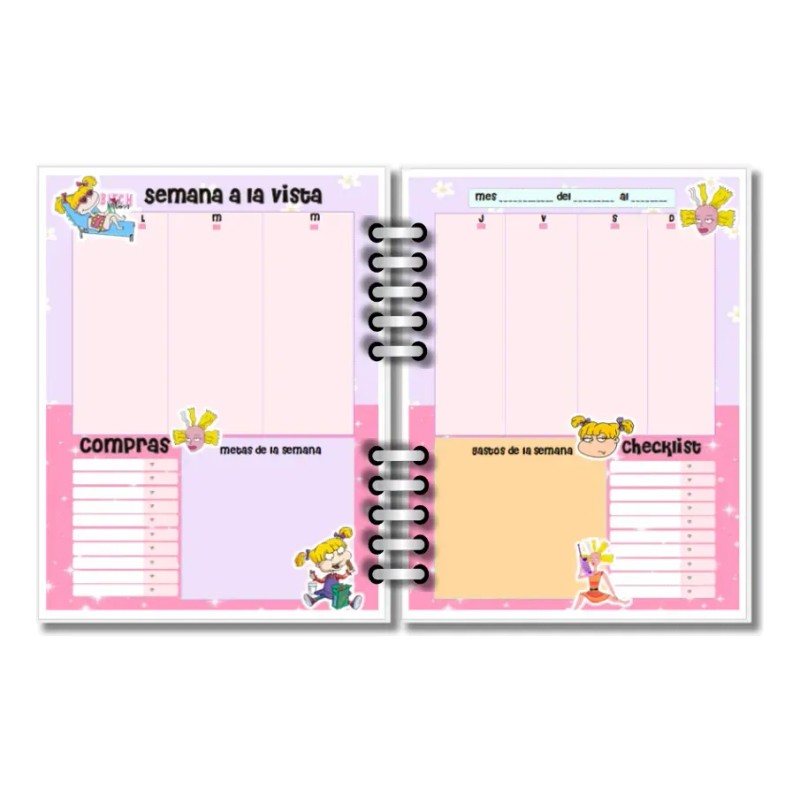 Adulto A Que Costo Planner Semanal Atemporal