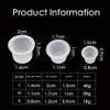 UPTATSUPPLY UPTATSUPPLY Tattoo Ink Cups 300Pcs Mixed Size Permanent Makeup