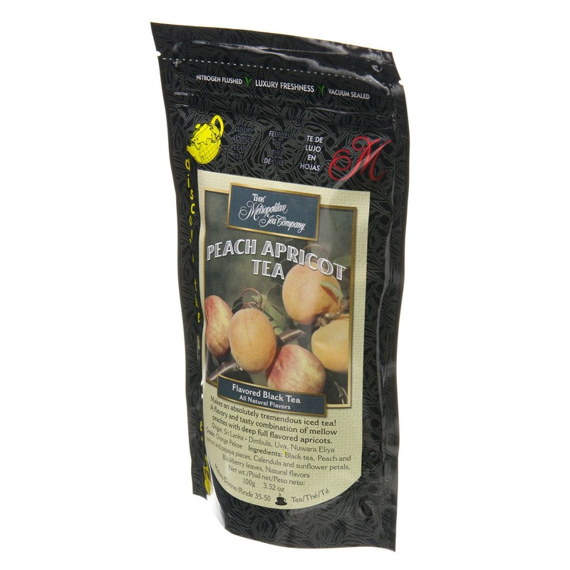 Metropolitan Tea Discovery Loose Tea Pack, Peach Apricot Flavored Black,