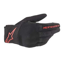 Alpinestars Motorcycle Gloves Black/Red Flow (Size: M) COPPER Gloves (356 8420)