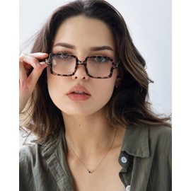OCCI CHIARI Lightweight Reading Glasses 2.75 Women Chunky Readers 275 for Lady Clear Lens(1.0 1.25 1.5 1.75 2.0 2.25 2.5 2.75 3.0 3.5 4.0 5.0 6.0)