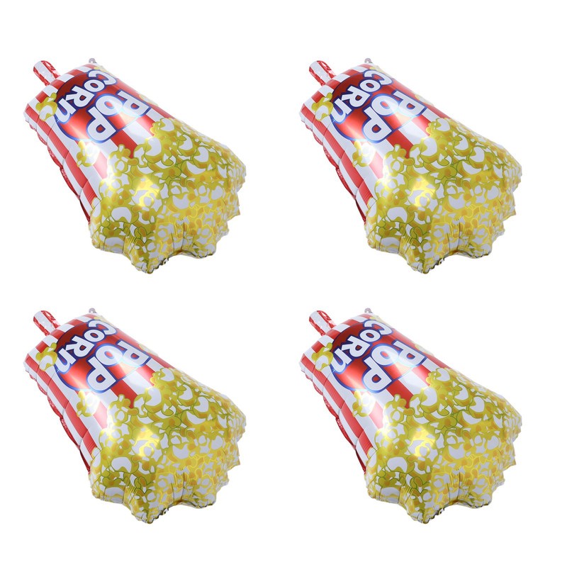 10pcs Popcorn Party Balloons Reusable Movie Theme Party Decoration Balloons