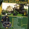 Wiltire 11x4.00-5 Flat Free Tire and Wheel (2 Pack),Universal 11x4-5