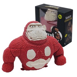 FSFHSJ Funny Red Monkey Toy, Squeeze Gorilla Toy, Stretchy and Squishy Monkey Toy ,Animal Figure Toys for Kids and Adults, Sensory Stress Relief Toy for Children and Adults