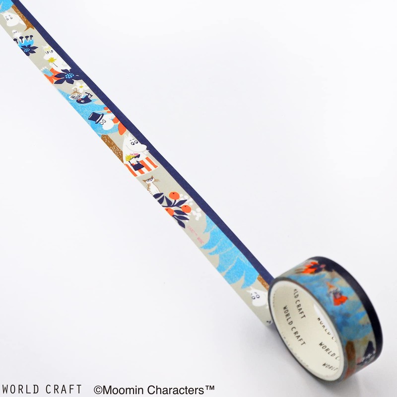 WORLD CRAFT MOMT15-005 Moomin Masking Tape, 0.6 inch (15 mm),