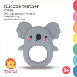 Tiger Tribe Silicone Teether - Koala - Soft Silicone for Teething Relief, BPA-Free, Newborn, Sensory Toy, Infant & Baby 0-18 Months