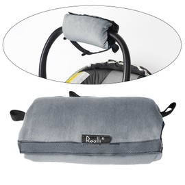 Storchenbeck Handle Cushion Compatible with Baby Car Seat; Arm Cushion for Infant Carriers; Universal Large Size Fits All Infant Car Seats (8 x 11 Inches) (Grey)
