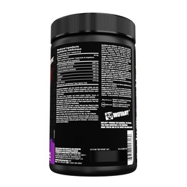MUTANT HARDCORE BCAA - Pre, Intra or Post Workout – BCAA next level branched-chain Amino Acids Supplement – Hydration + Recovery - 30 serving - Grape