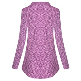 MOQIVGI Athletic Tops for Women Long Sleeve Soft Lightweight Moisture Wicking Loose Fit Workout Shirts Golf Yoga Warm Up Active Wear Pink XX-Large