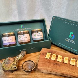 Danyang Bellflower Cheong Deodeokcheong Ginseng Cheong 3-piece set 250g x 3 / 단양 도라지청 더덕청 인삼청 3종세트 250g x 3개