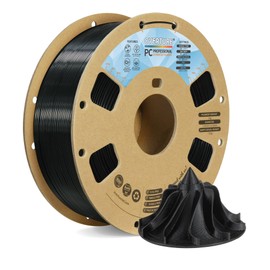 OVERTURE Tough PC Professional Filament, Cardboard Spool, 1kg(2.2lbs), Dimensional Accuracy Probability +/- 0.02mm, Fit Most FDM Printer (Black)