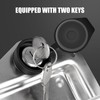 Tutor Auto 2Pcs Trailer Door Latch T-Handle Lock Highly Polished