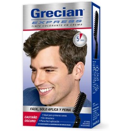 Grecian Express Tinte Colorante Para Hombre En Crema, Sin Amoníaco, Color Negro, Fácil Aplicación, 80 g