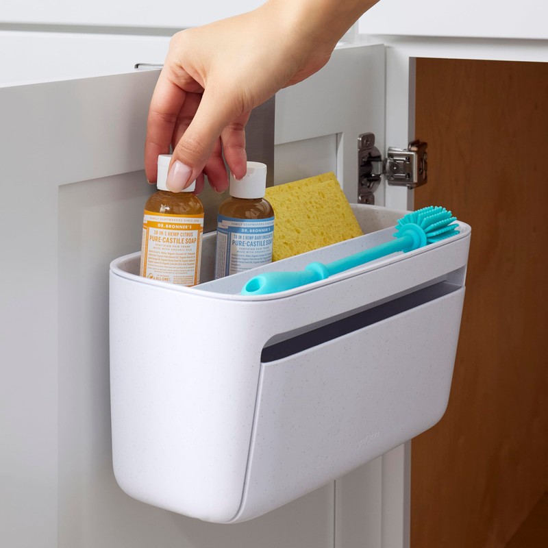 YouCopia DoorStash™ Dishwasher Pod Holder with Lid, Hanging Storage Container