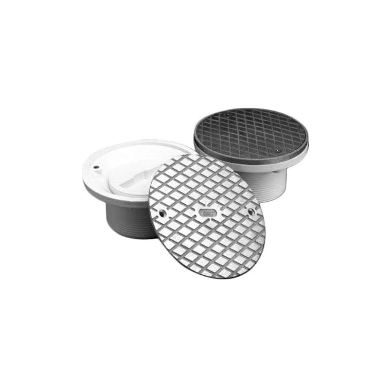 PROFLO PF42816 6" Brass Cover with 3-1/2" Adjustable Cleanout -