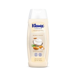 Kleenex Jabón Corporal Crema de Coco y Almendras, Jabón Líquido, Cuidado Humectante, una pieza de 400 ml