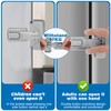 Molain 2 Pcs Child Proof Refrigerator Lock, Upgrade Pet Safety