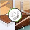 Litorange L-shaped fittings white 40*40*16mm 16 pieces with screws thickness