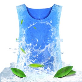 YINEEN Cool Vest, Cooling Vest, Water Cooling Clothes, Heat Stroke Prevention, Air Conditioned Work Clothes, Summer Work Clothes, No Electric Ice Packs, Just Wet With Water, Cool Cool, Lightweight